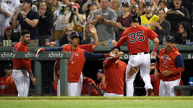 Former Boston Red Sox first baseman Eric Hosmer
